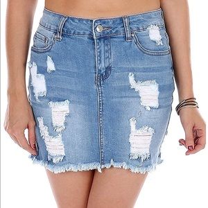 NWT Wax Jeans Juniors Denim Skirt